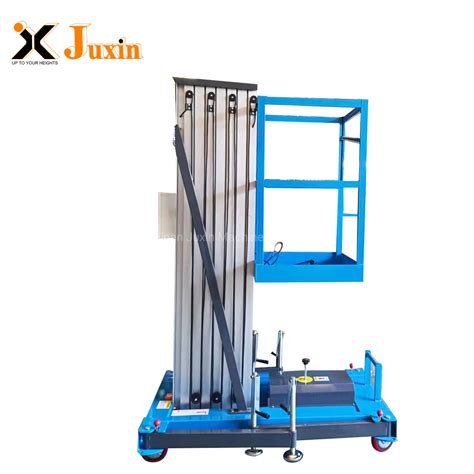 4m 20m Single Or Double Mast Aluminum Lift Table Manlift Price Man