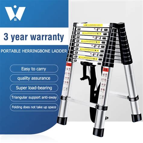 Years Warranty Telescopic Aluminum Double Sided Ladder Type A