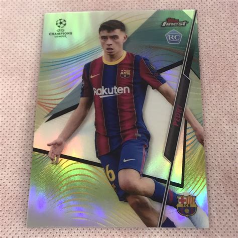 Pedri Topps Finest Refractor Uefa Champions League