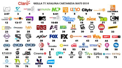 Guia De Canales Claro TV Cartagena Mayo 2016 Cableoperadores