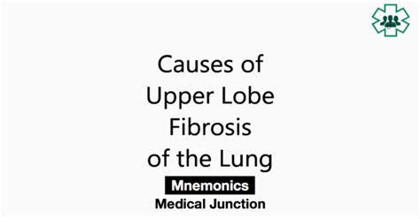 Causes Of Upper Lobe Fibrosis Of The Lung Medical Junction