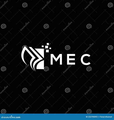 MEC Credit Repair Accounting Logo Design On BLACK Background MEC