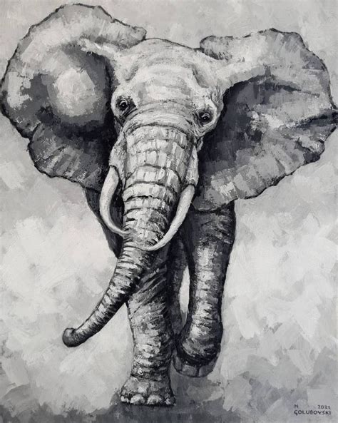 elephant Painting | Elephant painting, Original animal painting, Elephant