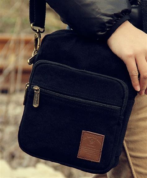 Small canvas messenger bag for women, cotton canvas satchels - YEPBAG