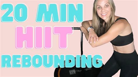 20 Minute Hiit Cardio Rebounding Mini Trampoline Workout At Home Beginner Rebounding Options