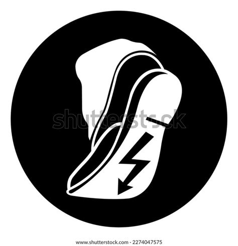 Use Anti Static Footwear Symbol Sign Stock Vector Royalty Free