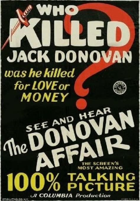 The Donovan Affair Alchetron The Free Social Encyclopedia