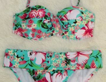 Fashion Sexy Flowers Pattern Swimsuit Bikini On Luulla