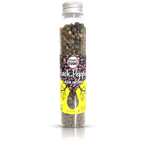 Jual Black Pepper Whole G Organic Boom Lada Hitam Utuh Murni