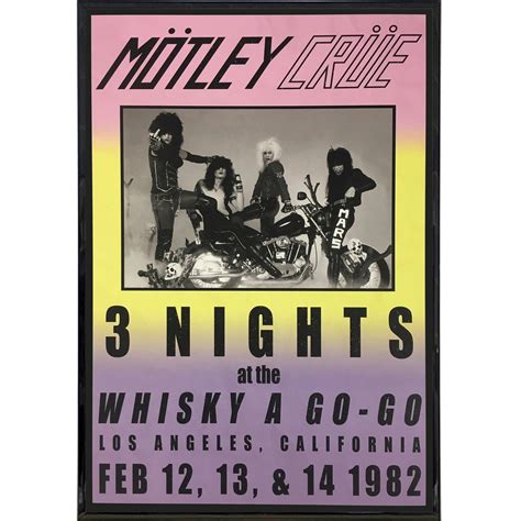 Motley Crue 1982 Show Poster Print – Shady Front
