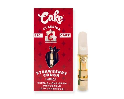 Cake D8 Strawberry Cough Vape Cart 1g Colorado Breeders