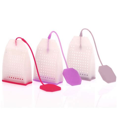 Cute Tea Bag Shaped Eco-Friendly Silicone Tea Strainer - World Tea ...