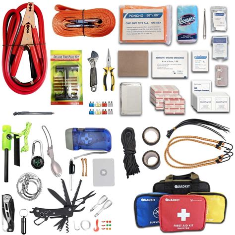 QUADKIT ATV Emergency Kit 106 Essential Items for Atv, Utv, Sxs, 4 Wheelers, Quads, Side by ...