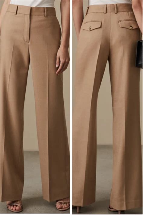 Tailored Wide Leg For Pear Shapes Formal Trousers Women Stylish Work