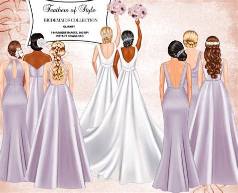 Bride Clipart Dress Clipart Girl Clipart Wedding Clipart Party