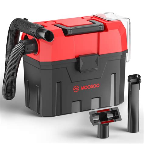 Moosoo Cordless Wet Dry Cleaner Portable Shop Vacuum Blower With