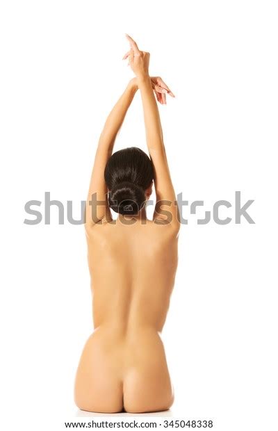 Back View Nude Woman Holding Arms Stock Photo Shutterstock