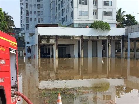 Viral Parkiran Basement Apartemen Di Tangerang Banjir Puluhan Mobil