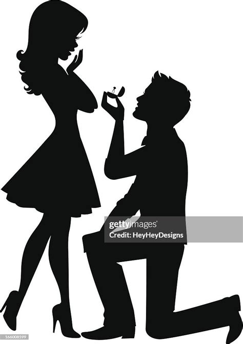 Proposing Silhouette High Res Vector Graphic Getty Images