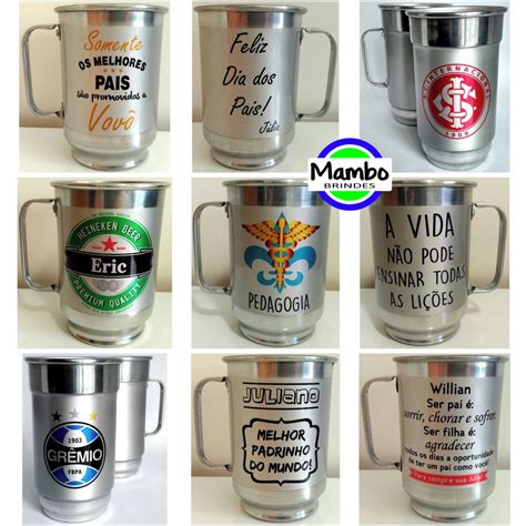 Caneca Chopp Alumínio 650 ml Personalizada Elo7