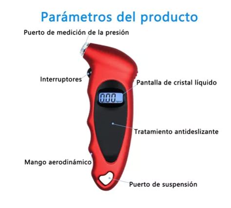 Medidor Digital De Presi N Para Llantas Calibrador Digital Cencomex