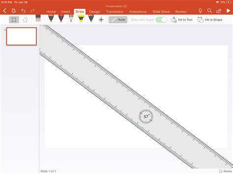 powerpoint ruler tool