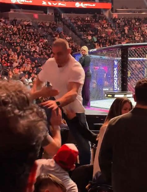 Sean Strickland Dricus Du Plessis Brawl In Stands At Ufc 296