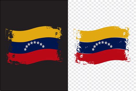 Venezuela Wavy Country Brush Flag Design Graphic By Emuchy1999