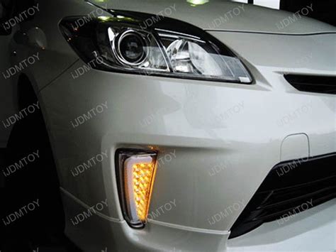 12 15 Toyota Prius LED Daytime Running Lights Turn Signal Lamps