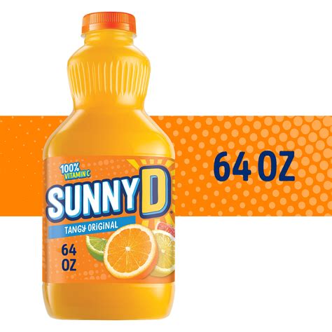 Sunnyd Tangy Original Orange Juice Drink Half Gallon Bottle