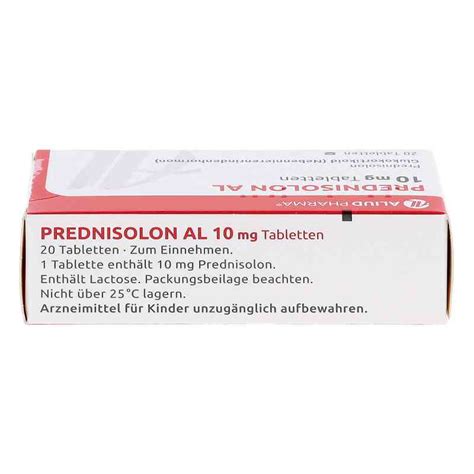 Prednisolon Al 10 Mg Tabletten 20 Stk Online Kaufen