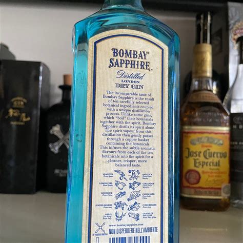 1l Bombay Sapphire Gin London Dry Vintage 1000ml Food And Drinks