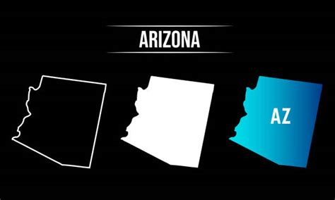 Arizona State Map Stock Vectors Istock