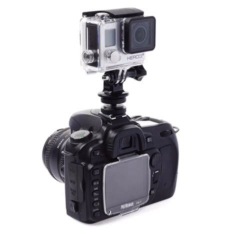 Flash Hot Shoe DSLR Hotshoe Mount Adapter For GoPro HERO SJCAM Xiaomi YI Camera In Photo Studio