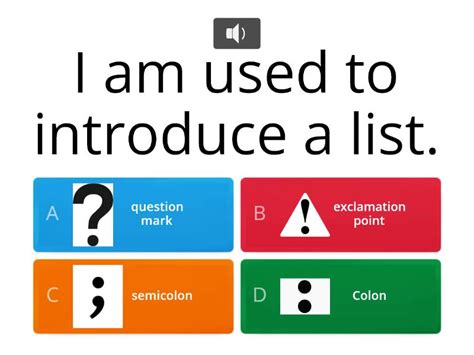 Punctuation Grade 6 Quiz