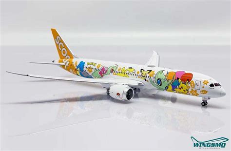 JC Wings Scoot Boeing 787 9 Dreamliner Pokemon Livery Flaps Down