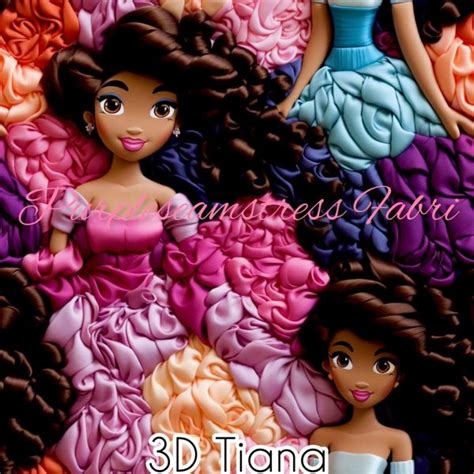 Faux 3D Tiana Purpleseamstress Fabric