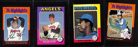 Lot Detail 1975 Topps Baseball Near Complete Set Missing 12 All