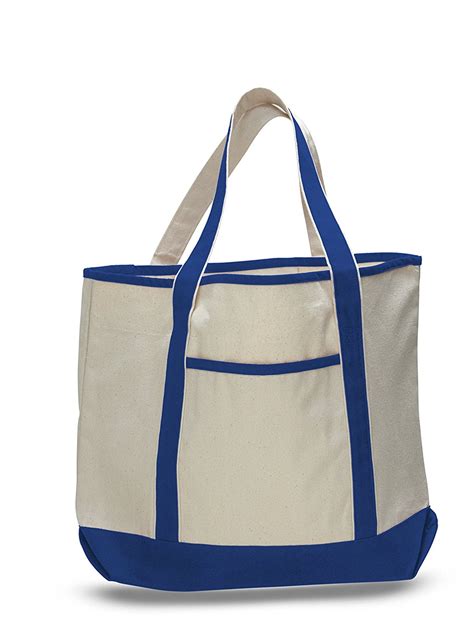 TBF - 22" Spacious Durable Large Canvas Tote Bag w/Front Pocket Pool ...
