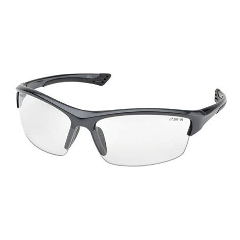 Delta Plus Sg 350c Gray Gunmetal Grey Safety Glasses W Clear Lens American Forestry