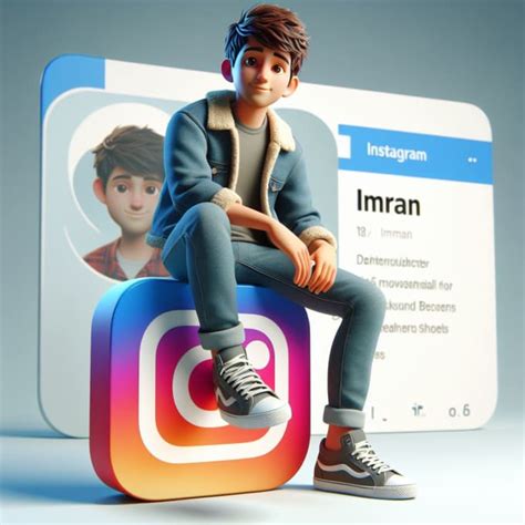 Create 3d Illustration Animated Character With Social Media Logo By