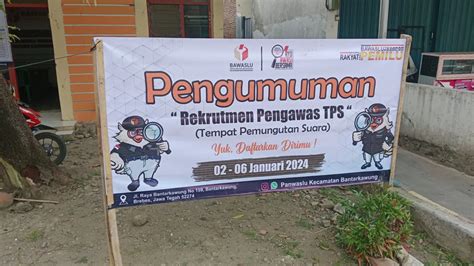 Kabar Gembira Bawaslu Buka Pendaftaran Pengawas Tempat Pemungutan Suara