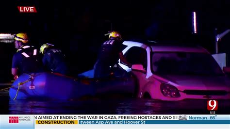 Oklahoma City Firefighters Rescue Stranded Drivers Amid Heavy Rain And