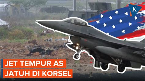 Jet Tempur As Jatuh Di Korea Selatan Youtube