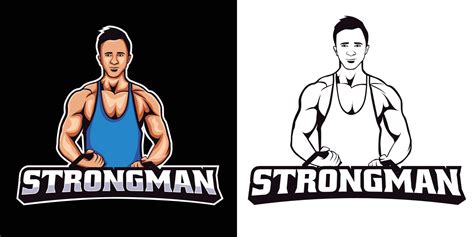 Muscular Man Esport Logo Mascot Design 13450891 Vector Art At Vecteezy