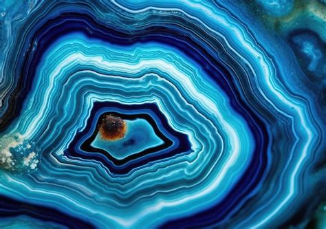 Turquoise Geode Pattern Premium Ai Generated Image