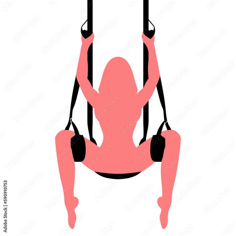 Bdsm Sex Door Swing With Seat Sexy Slave Bondage Kit 360 Degrees Spinning Love Swing Vector