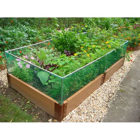 Frame It All Small Animal Barrier In The Raised Garden Beds Department