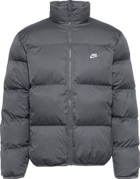 Nike Men S Sportswear Club Puffer Jacket Iron Grey White • Pris