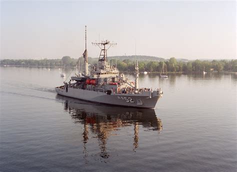 A Starboard Bow View Of The Salvage Ship USS SALVOR ARS 52 Underway